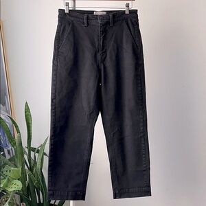 Everlane The Straight Leg Crop Black Denim Jeans regular 8
